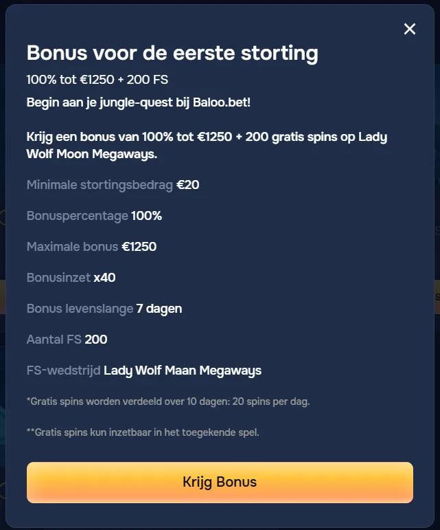 Baloobet Casino bonussen – Genereuze welkomstpakket, free spins en wekelijkse promoties