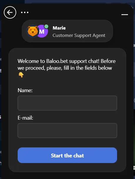 Baloobet Casino klantenservice – 24/7 live chat support in het Nederlands